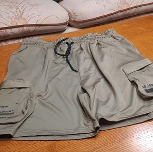 Brooklyn Military Green Athletic Shorts- Large